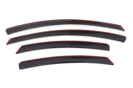 2011-2014 Sonata Ventvisor In-Channel Front and Rear Window Deflectors Smoke 4-Piece - View 2 | Dirty Garage