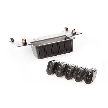 Rugged Ridge Etched Lower 5 Switch Panel Kit 11-18 JK - View 2 | Dirty Garage
