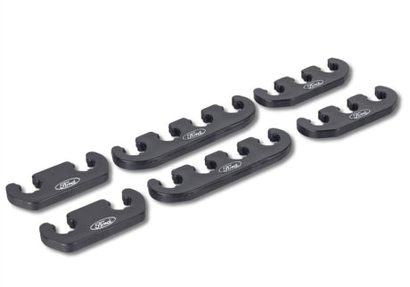 Universal Wire Dividers 4 to 3 to 2 - Black w/White Ford Logo - View 9 | Dirty Garage