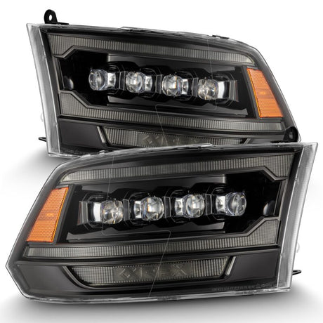 2009-2018 Ram HD Nova-Series LED Projector Alpha Black Headlights Active Light Sequential Signal DRL | Dirty Garage