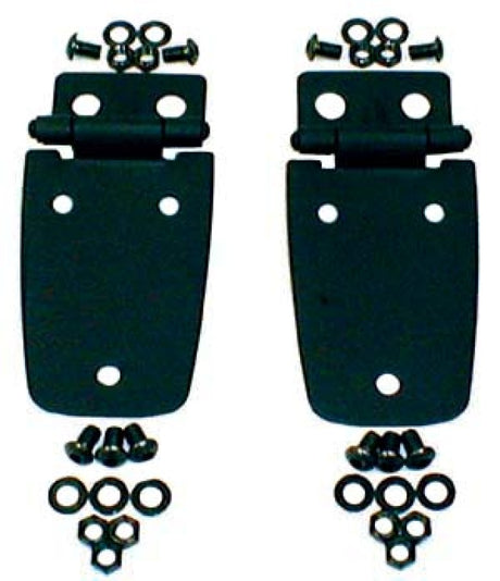 Rugged Ridge 97-06 Jeep Wrangler Black Hood Hinges - View 2 | Dirty Garage