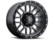 Universal Alpha 17x8.5 5x5 0mm Offset 4.75" BS 71.5mm Bore Gun Metal Wheel | Dirty Garage