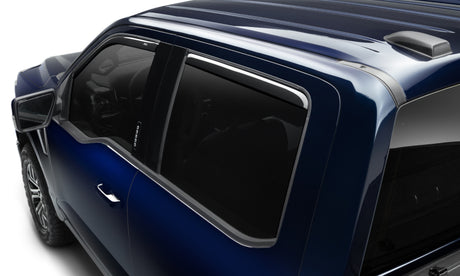2015-2018 F-150 Supercrew Front and Rear Smoke Ventvisor In-Channel Window Deflectors 4-Piece - View 11 | Dirty Garage