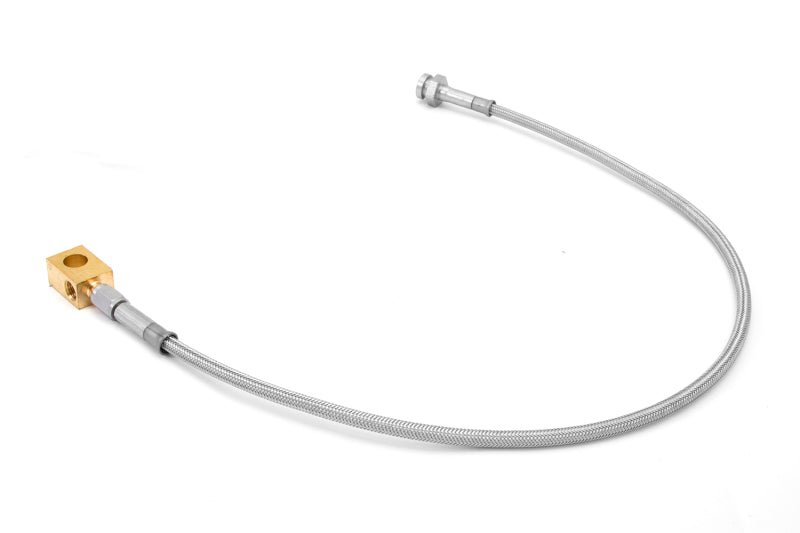 Rugged Ridge Rear Brake Hose Braided Stainless 76-86 Jeep CJ - View 2 | Dirty Garage