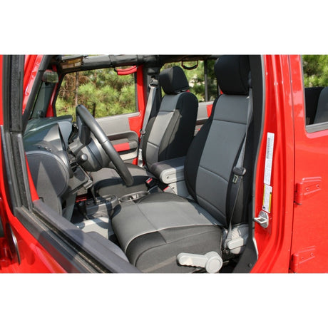 Rugged Ridge Neoprene Front Seat Covers 07-10 Jeep Wrangler JK | Dirty Garage