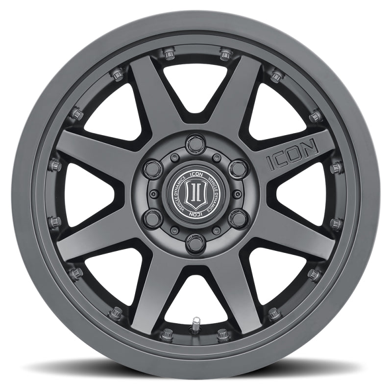 Universal Rebound Pro 17x8.5 Satin Black Wheel 6x5.5 25mm Offset 5.75" BS 95.1mm Bore - View 8 | Dirty Garage