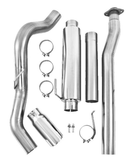 2011-2013 F-150 3.5"L EcoBoost 4" Cat Back Single Side T409 Exhaust System - View 4 | Dirty Garage