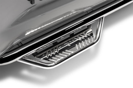 2019-2022 GM 1500 Crew Cab Polished Stainless Steel 3" Podium Cab Length Steps - View 2 | Dirty Garage