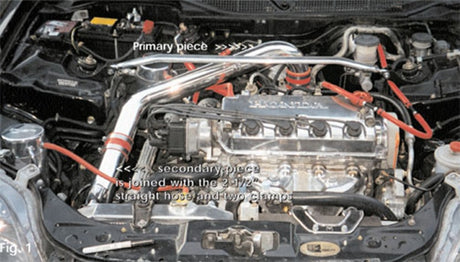 1996-2000 Civic Black Cold Air Intake - View 6 | Dirty Garage