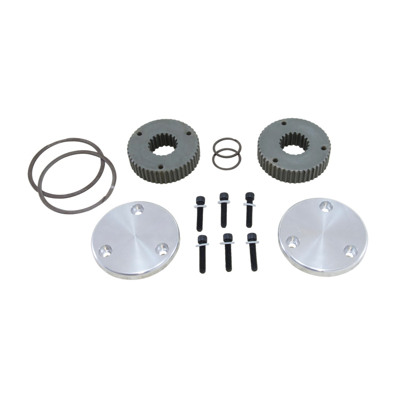 1960-1993 Dana 44 Hardcore Drive Flange Kit 19-Spl Outer Stubs, Non-Engraved Caps - View 2 | Dirty Garage