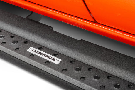Go Rhino Dominator Extreme DSS Sliders - Tex Blk - 87in - View 4 | Dirty Garage