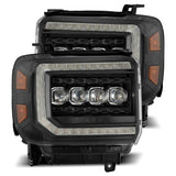 2014-2018 GM HD Nova-Series LED Projector Black Headlights Active Light Sequential Signal DRL | Dirty Garage