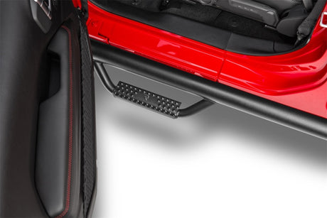 2019-2021 Wrangler JT 4-Door Full Length 3" Black Nerf Steps - View 5 | Dirty Garage