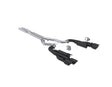 2024-2026 Mustang 5.0L Black Aluminum SS 3" Cat Back Exhaust Quad Black Tips Valve Delete | Dirty Garage