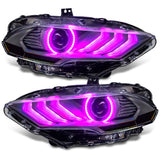 2018-2023 Mustang Dynamic ColorSHIFT LED Headlights Black Series - View 10 | Dirty Garage