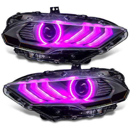 2018-2023 Mustang Dynamic ColorSHIFT LED Headlights Black Series - View 10 | Dirty Garage