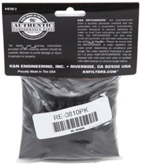 Universal Round Tapered Filter Wrap - Black - 6in Base ID x 4.625in Top ID x 9in Height - View 10 | Dirty Garage