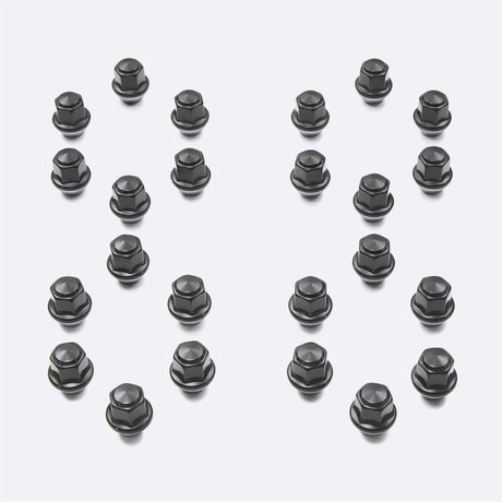 Universal M14 x 1.5 Black Lug Nut - Set of 24 - View 2 | Dirty Garage