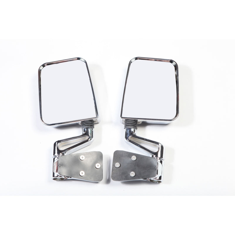 Rugged Ridge 87-02 Jeep Wrangler YJ/TJ Chrome Dual Focus Door Mirror Kit - View 2 | Dirty Garage