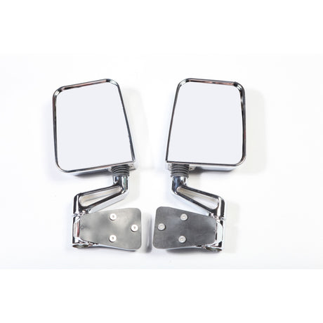 Rugged Ridge 87-02 Jeep Wrangler YJ/TJ Chrome Dual Focus Door Mirror Kit - View 2 | Dirty Garage