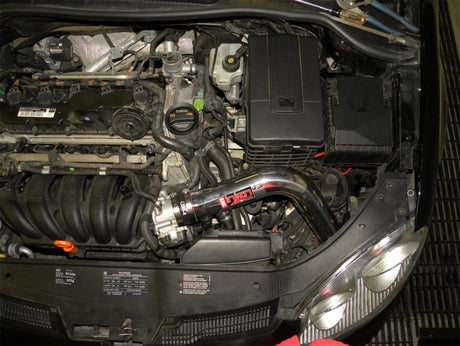 2009-2010 Golf 2.5L Polished Cold Air Intake w/ MR Tech Air Fusion Nano-Fiber Filter No MAF - View 2 | Dirty Garage