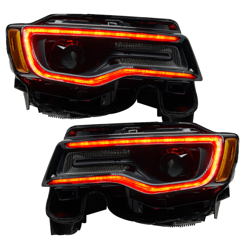 2014-2021 Grand Cherokee Headlight DRL Upgrade Kit w/ Dynamic ColorSHIFT - View 8 | Dirty Garage