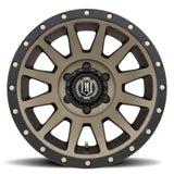 Universal Compression 17x8.5 6x5.5 0mm Offset 4.75" BS 106.1mm Bore Bronze Wheel - View 5 | Dirty Garage