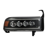 1994-2001 Ram 1500 Nova-Series LED Projector Black Headlights Sequential Signal Smooth Body DRL | Dirty Garage