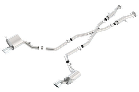 Borla 2015 Jeep Grand Cherokee SRT8 ATAK Dual Round Rolled Exit Catback Exhaust - View 3 | Dirty Garage