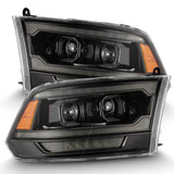 2009-2016 Ram HD Luxx-Series LED Projector Headlight Plank Style Alpha Black Activation Light Sequential Signal DRL - View 6 | Dirty Garage