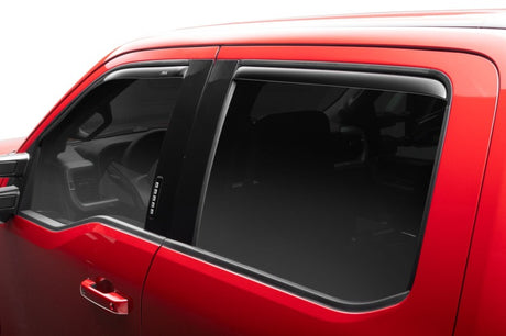 2017-2018 Superduty Supercrew Ventvisor Front and Rear Window Deflectors Smoke 4-Piece - View 7 | Dirty Garage