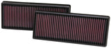 Universal Replacement Air Filter 12.563in O/S Length x 5.25in O/S Width x 1.625in H (Inc 2 Filters) - View 3 | Dirty Garage