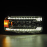 2002-2005 Ram HD Nova-Series LED Projector Chrome Headlights Active Light Sequential Signal - View 6 | Dirty Garage