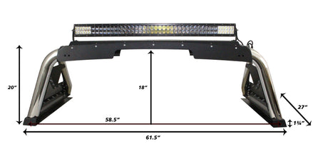 Go Rhino 15-20 Chevrolet Colorado Sport Bar 2.0 (Mid Size) - Tex Blk - View 14 | Dirty Garage