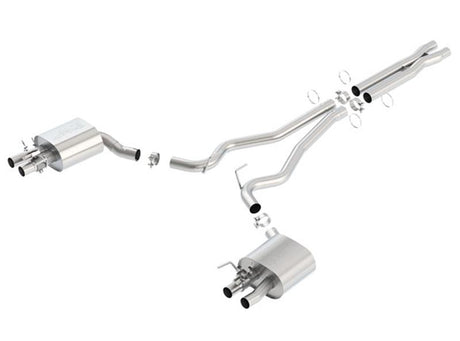 Borla 15-16 Ford Mustang Shelby GT350 5.2L ATAK Cat Back Exhaust (Uses Factory Valence) - View 3 | Dirty Garage