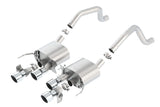 Borla 15 Chevy Corvette C7 ZO6 6.2L w/o AFM w/ NPP ATAK Quad RD RL IC Tips Center Rear Exit Exhaust - View 4 | Dirty Garage
