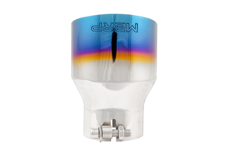 Universal Stainless Steel Dual Wall Tip 4".5" OD 3" Inlet 6.13" Length - View 3 | Dirty Garage