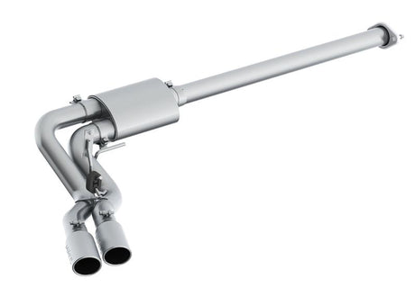 2015-2016 F-150 3" Cat Back Single Side Pre-Axle Dual Exit T409 - View 5 | Dirty Garage