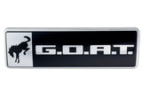 Universal Bronco/Bronco Sport G.O.A.T. Badge - Black/Chrome - View 9 | Dirty Garage