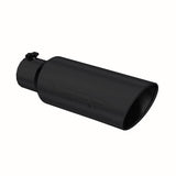 Universal 6" OD Rolled End 4" Inlet 18" Black Coated Exhaust Tip - View 3 | Dirty Garage