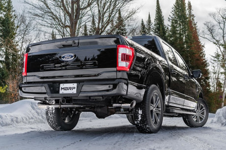 2021-2026 F-150 3" Aluminized Steel Cat-Back 2.5" Dual Split Side Exhaust - View 4 | Dirty Garage