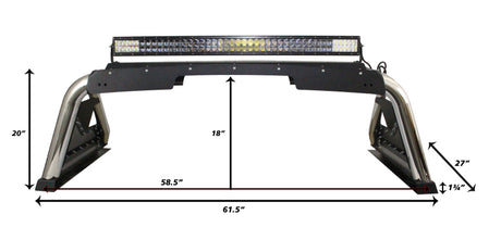 Go Rhino 15-20 Chevrolet Colorado Sport Bar 2.0 (Mid Size) - Tex Blk - View 15 | Dirty Garage