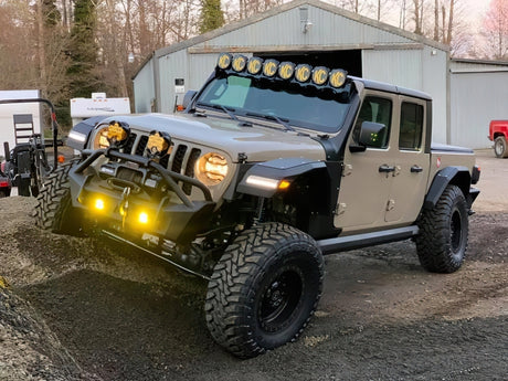 2018-2024 Wrangler Smoked Lens LED Front Sidemarkers - View 13 | Dirty Garage