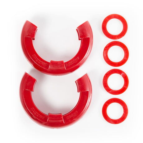 Rugged Ridge Red 7/8in D-Ring Isolator Kit - View 2 | Dirty Garage