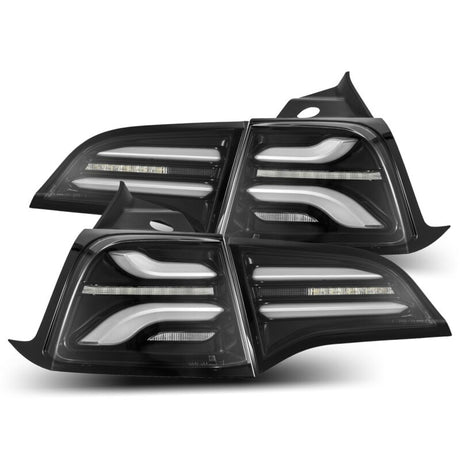 2020-2022 Model Y Pro-Series LED Tail Lights Jet Black w Sequential Signal | Dirty Garage