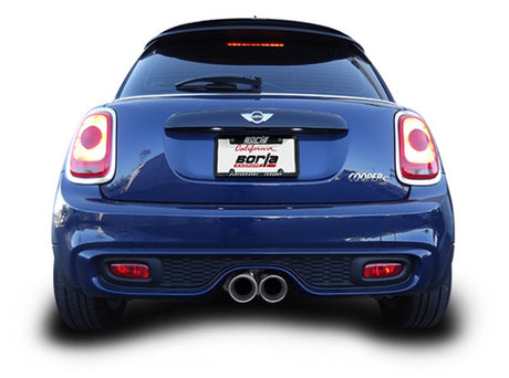 Borla 14-15 Mini Cooper S F56 2.0L Turbo AT/MT FWD 2DR 2.5in S-Type Rear Section Exhaust 4in Tips - View 7 | Dirty Garage