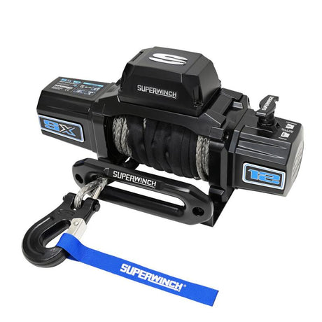 Universal 12000 LBS Synthetic Black Rope SX12SR DC Winch - View 2 | Dirty Garage