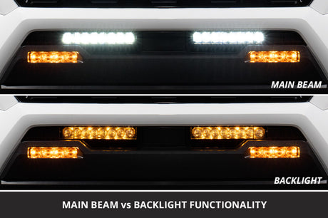 2024-2026 Tacoma Stealth Bumper SS10 Max White Combo Lightbar Kit - View 3 | Dirty Garage