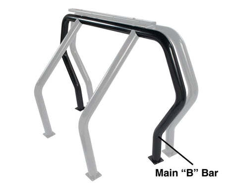 Go Rhino RHINO Bed Bar - Rear Main B bar - Black - View 2 | Dirty Garage