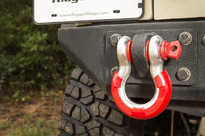 Rugged Ridge Red 7/8in D-Ring Isolator Kit - View 5 | Dirty Garage